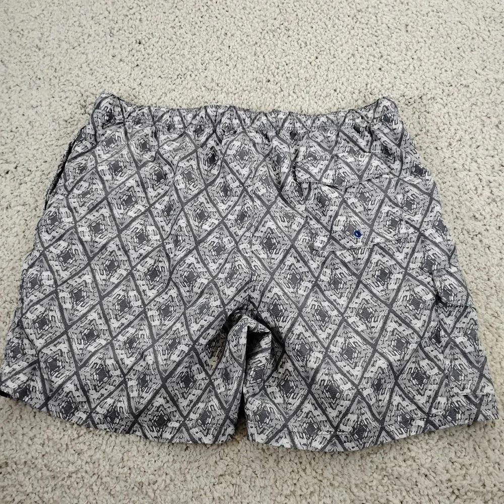 Tommy Bahama Swim Trunks Mens Extra Large Gray Pool Surf Beach Lined Geometric
